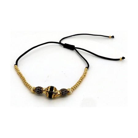 Pulsera bolas oro de oro 18k